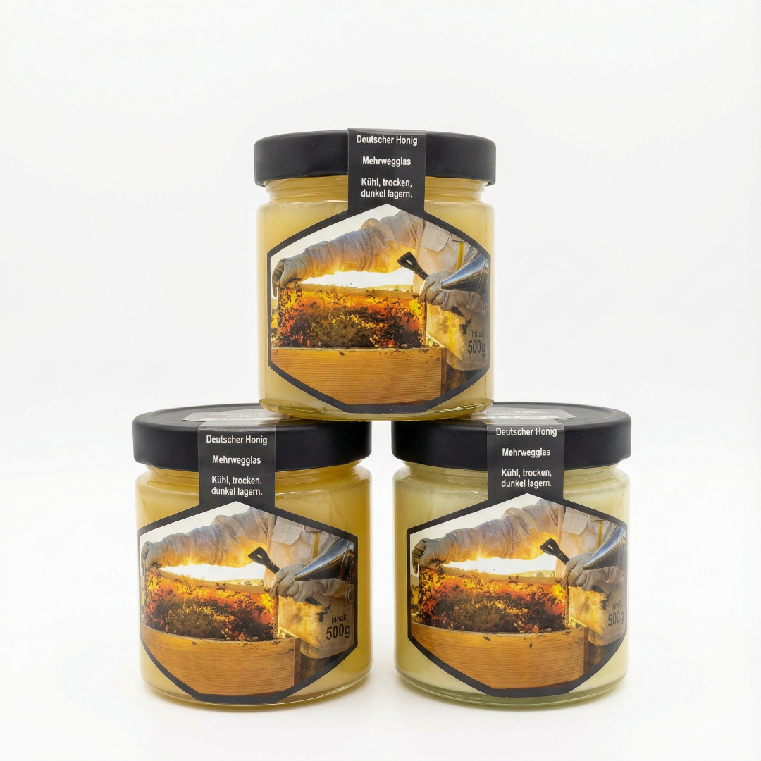 Honig-Probierpaket – Raps-Linde-Blütenhonig-Cremig